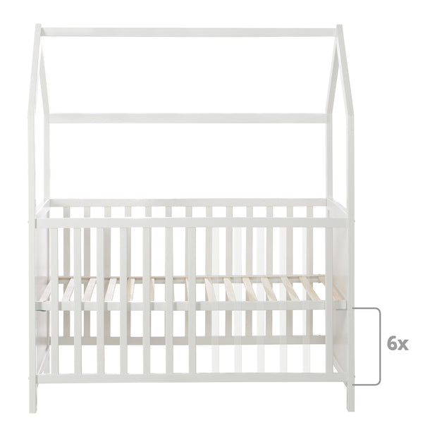 Lit Enfant Extensible et Coulissant 140 x 100/200 cm. Cadre en