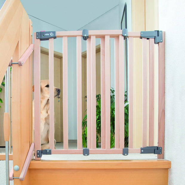 Barrière de sécurité en bois pour haut d'escalier Regalo