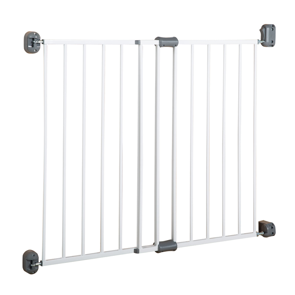 Barrière d'escalier, bois blanc laqué, 79 - 118 cm, protection pour en –  roba