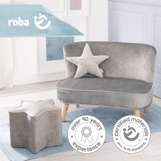 bequeme und Kindercouch stabilen Holzfüßen Sofa\', mit Kindersofa – roba \'Lil