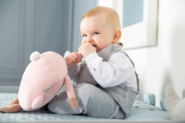 Truhenbank \'Teddy College\', Kindersitzbank, Spielzeug – roba Aufbewahrung von