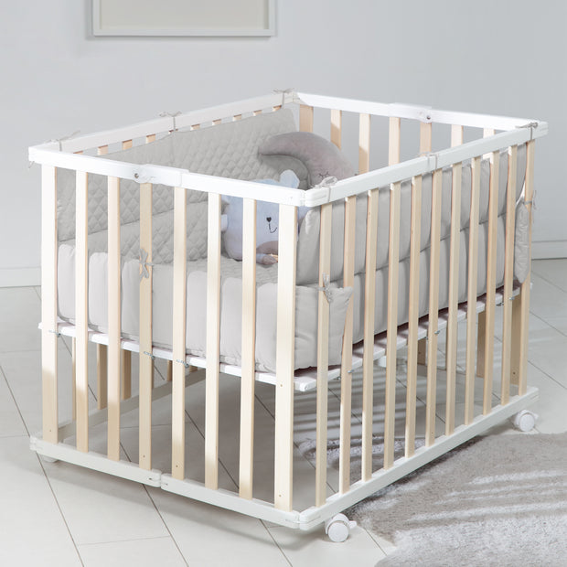 Combi pilote bébé double ouverture totale gris 9 mois - Mon Bébé Calin