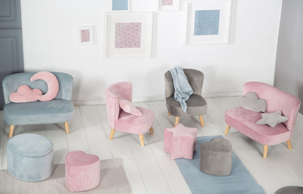 Sgabello per bambini a forma di stella Lil Sofa, comodo sgabello riv –  roba