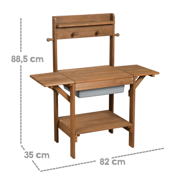 Melko Sandbox mit Abdeckung und Sonnenschutz aus Holz ab 76,90