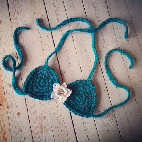 Crochet Pattern for Mermaid Shell Bikini Top