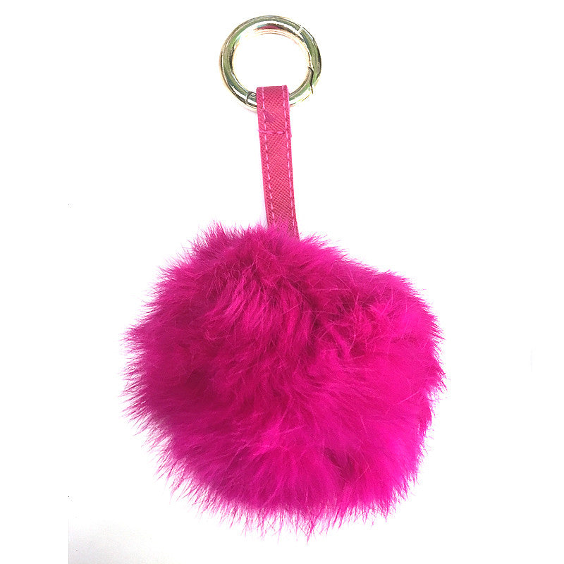 fur pom pom bag