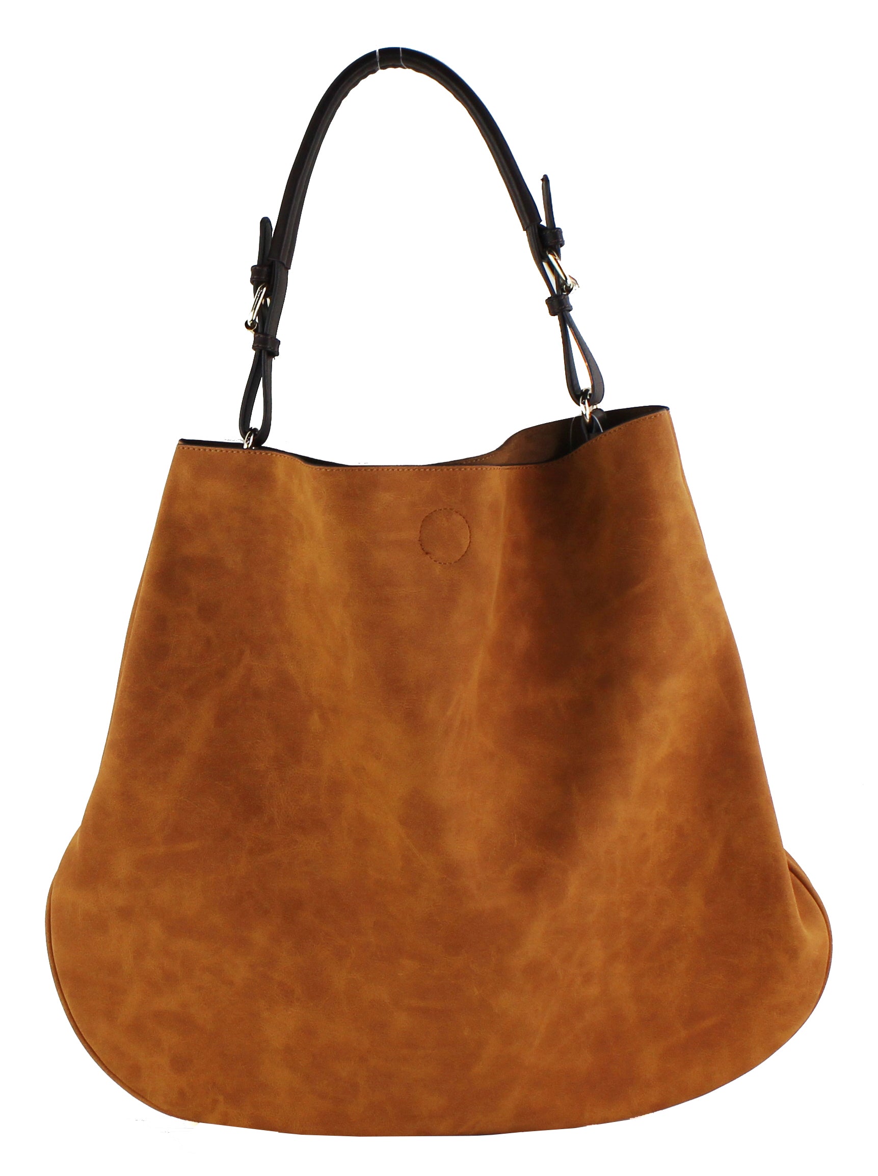 faux suede hobo bag