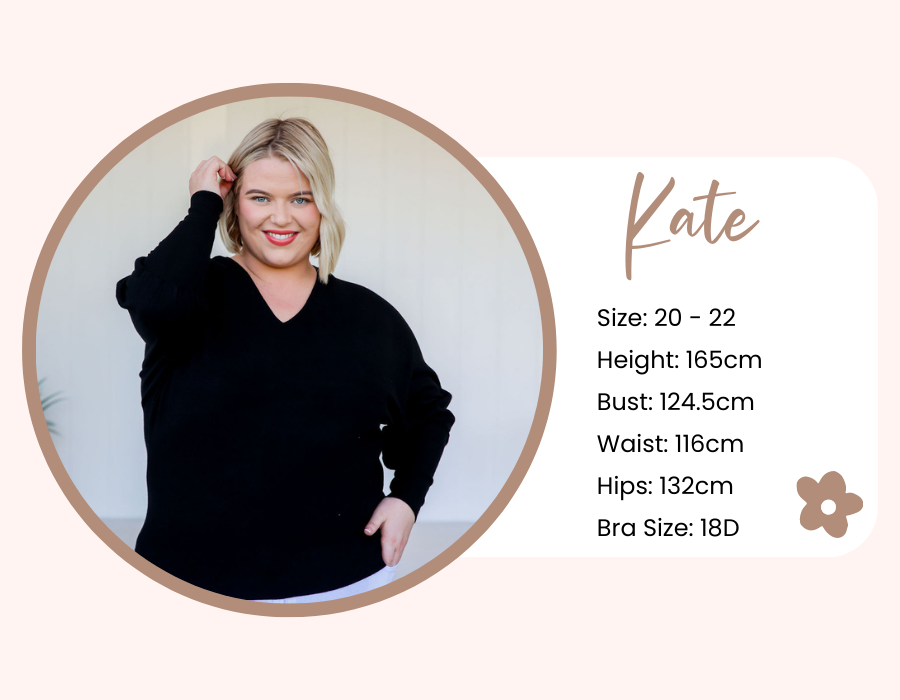 Ladies Fashion - Online Clothing Boutique - Curve Friendly - Plus Size - Daisy''s Closet Models Measurements Guide