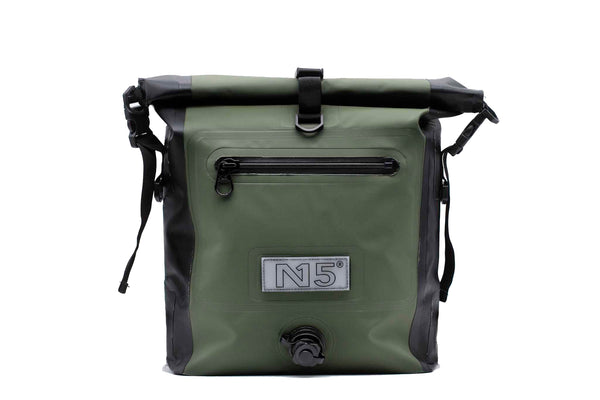 green small backpack