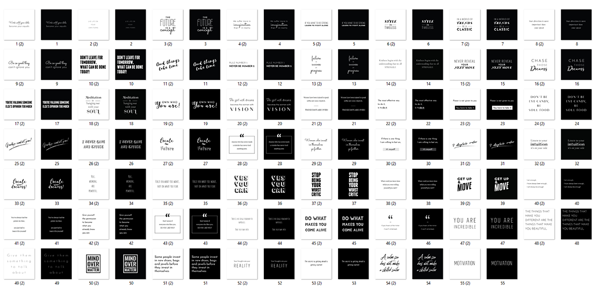 Download Inspirational Motivational Quotes Bundle 3 Black And White Backgroun Exper Design