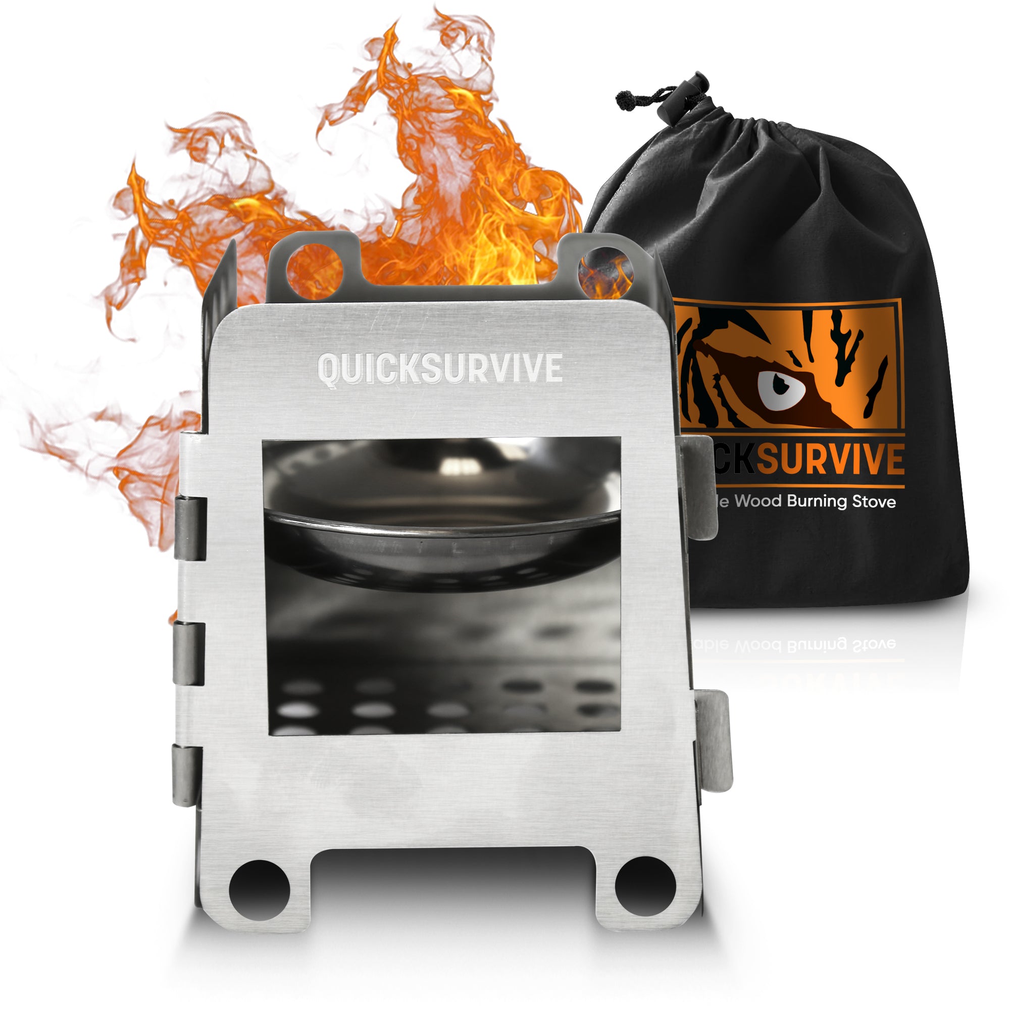 Portable Mini Foldable Wood Burning Survival Stove - QUICKSURVIVE product image