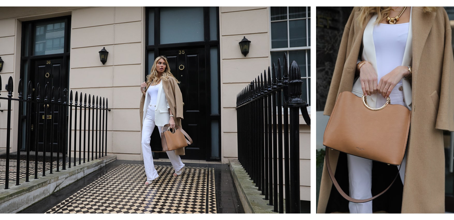 Olivia Handbag in Camel - New Style from Luella Grey London