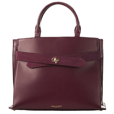 Clementine Tote in Damson