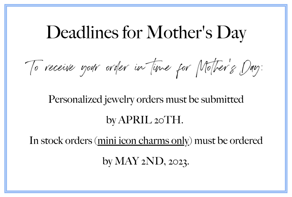 mother's day shipping deadlines