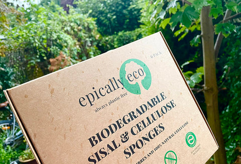 Epically Eco compostable sponges made out of sisal fibre