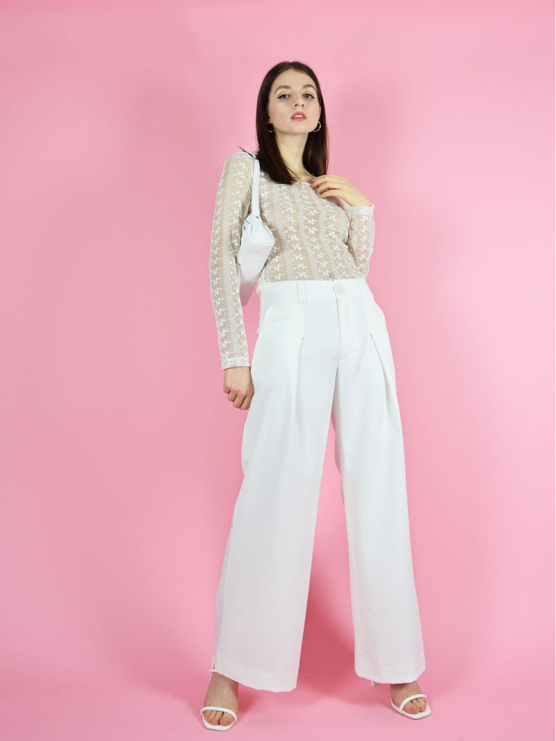 wide leg trousers for wedding guest