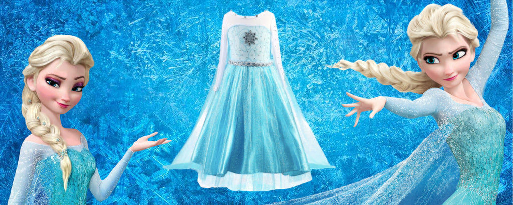 Prinzessin Elsa kleidet die Schneekönigin
