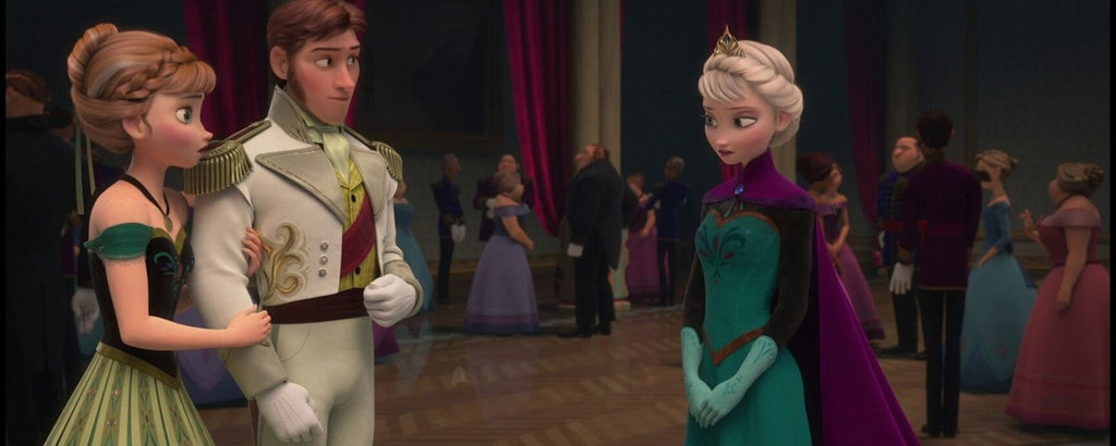 hans anna frozen y elsa por detrás