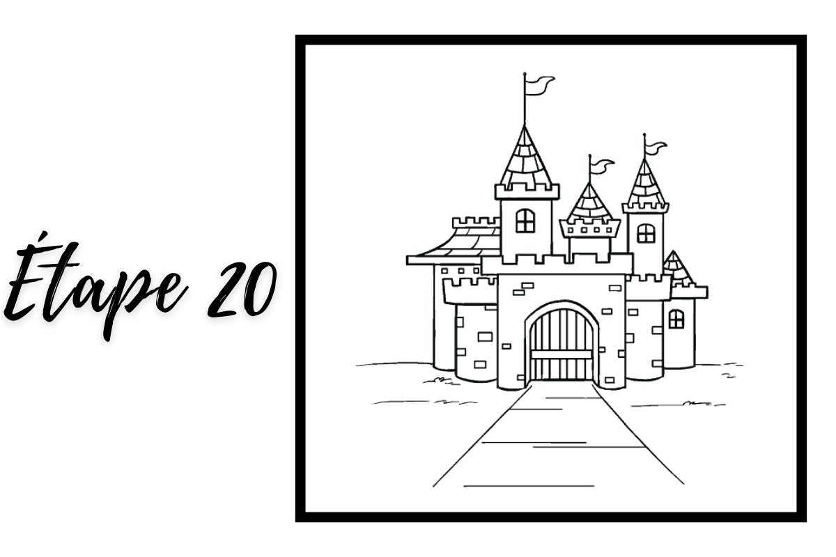 comment-dessiner-un-chateau-de-princesse-etape-par-etape