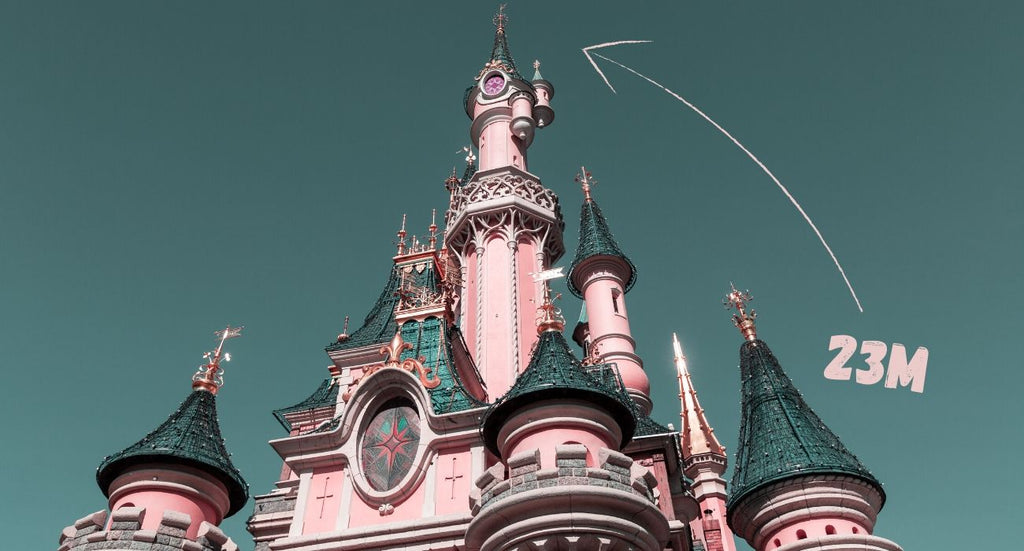 Höhe Schloss Disneyland Paris