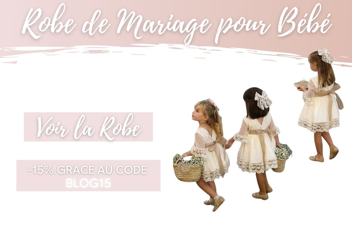 robe princesse mariage bébé