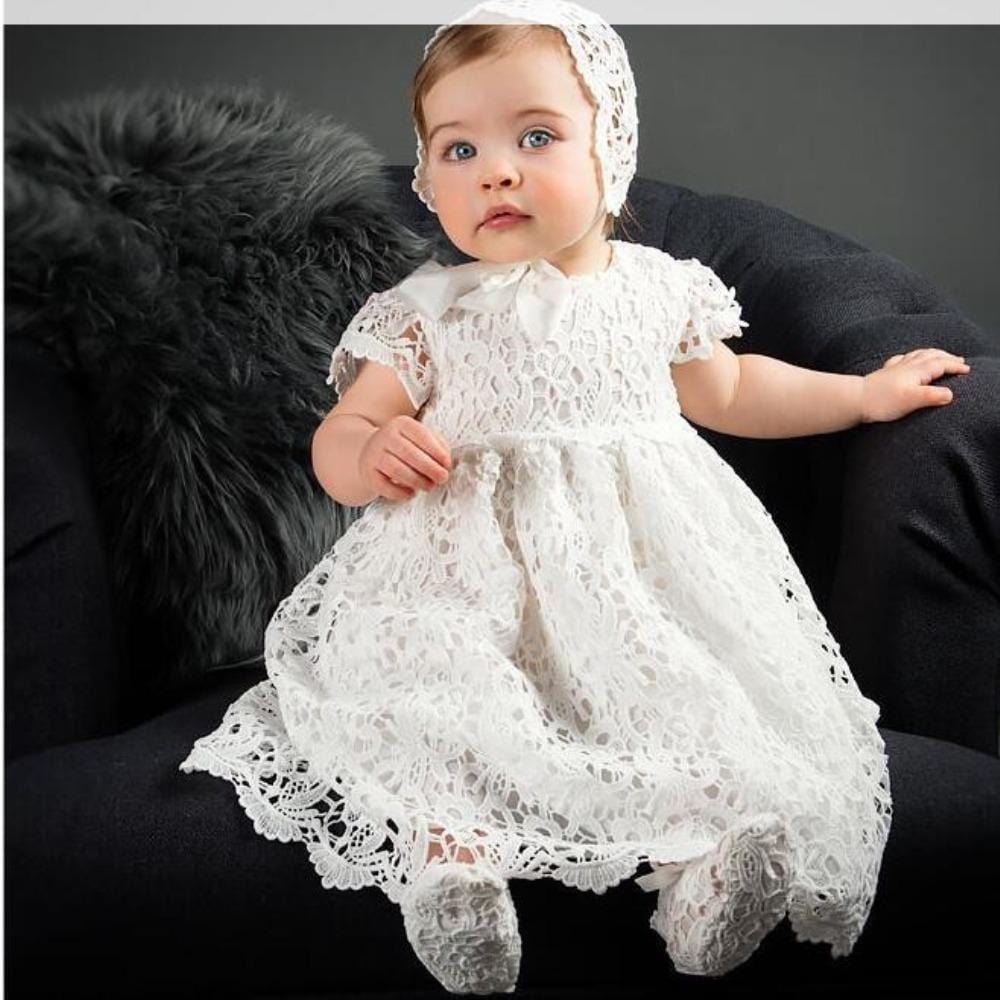 Soldes Robe Blanche Bebe Fille En Stock