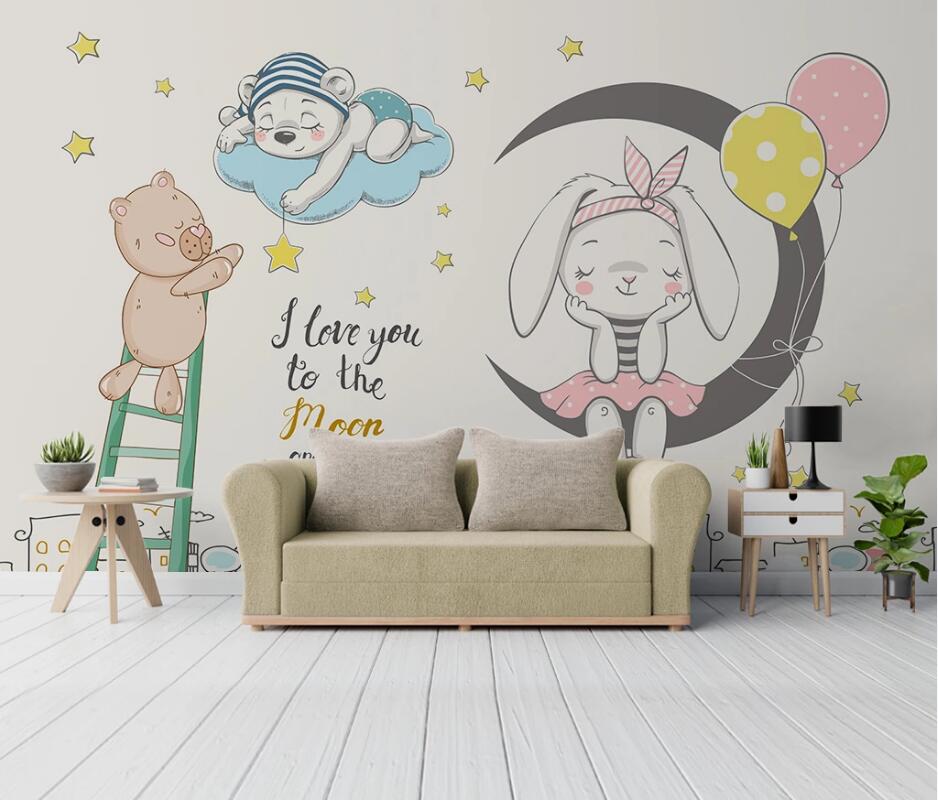 Papier Peint Chambre Bebe Animaux Princesse Parfaite