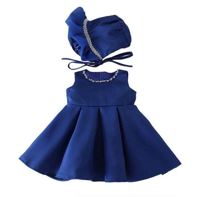 Robe Ceremonie Bebe Bleu Marine Princesse Parfaite