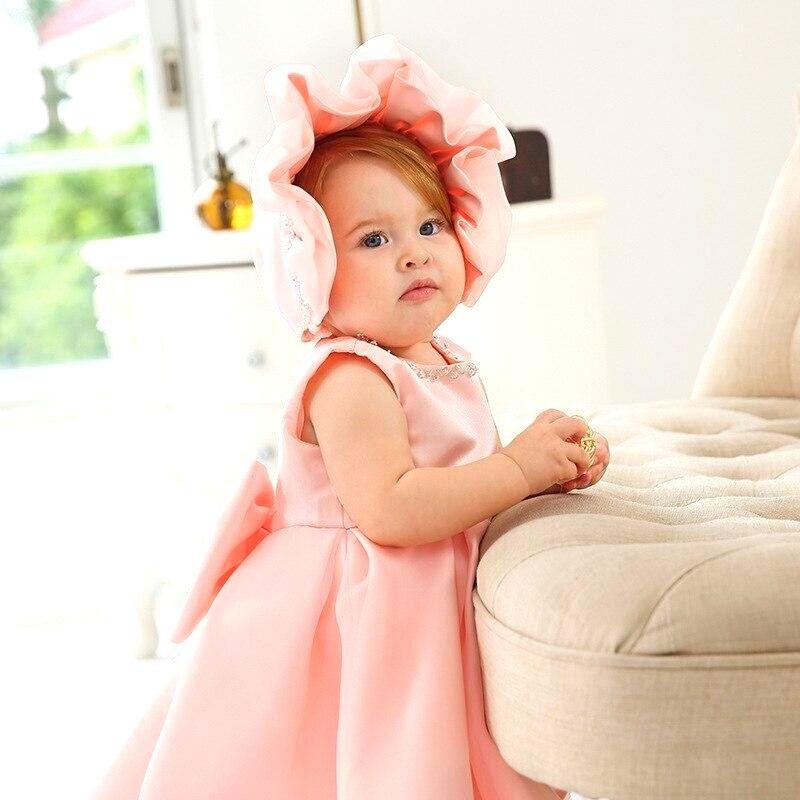 Robe Ceremonie Bebe Rose Princesse Parfaite