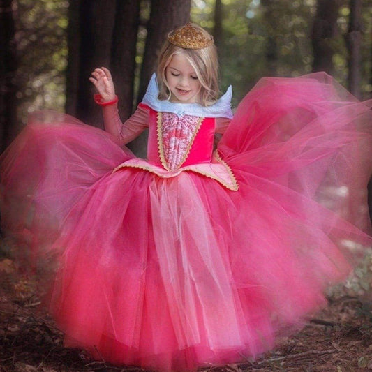 YYDSXK Robe Princesse Fille, Deguisement Licorne avec Accessoires