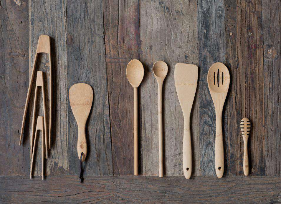 Bambu 'Give It A Rest' Kitchen Organic Bamboo Utensils, Set of 3