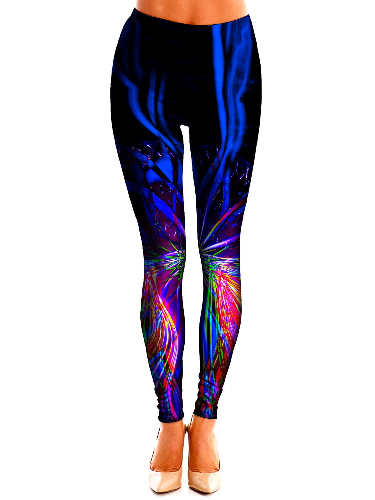 Zebra Print Neon Color Leggings at Amazon Women's Clothing store