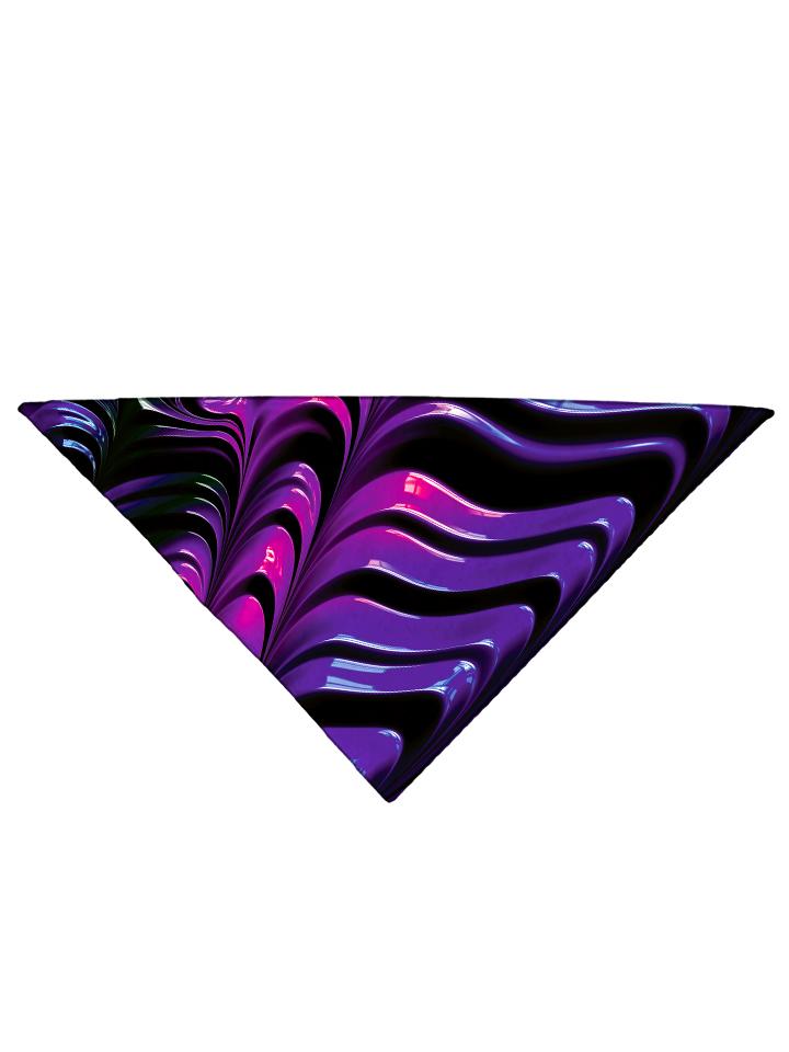 Wavvy Purple Paint Swirl Printed Bandana