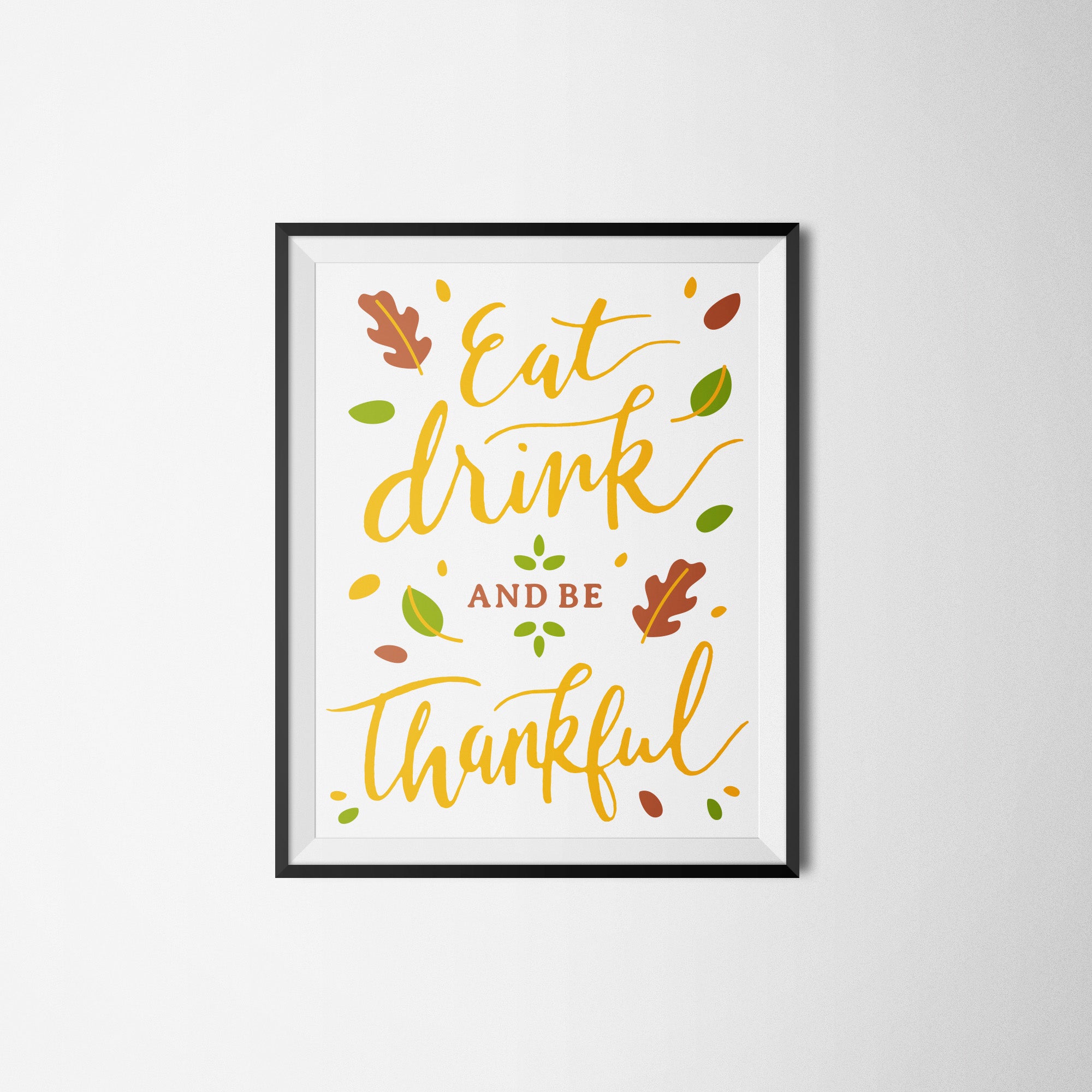 Free Thanksgiving art print printable