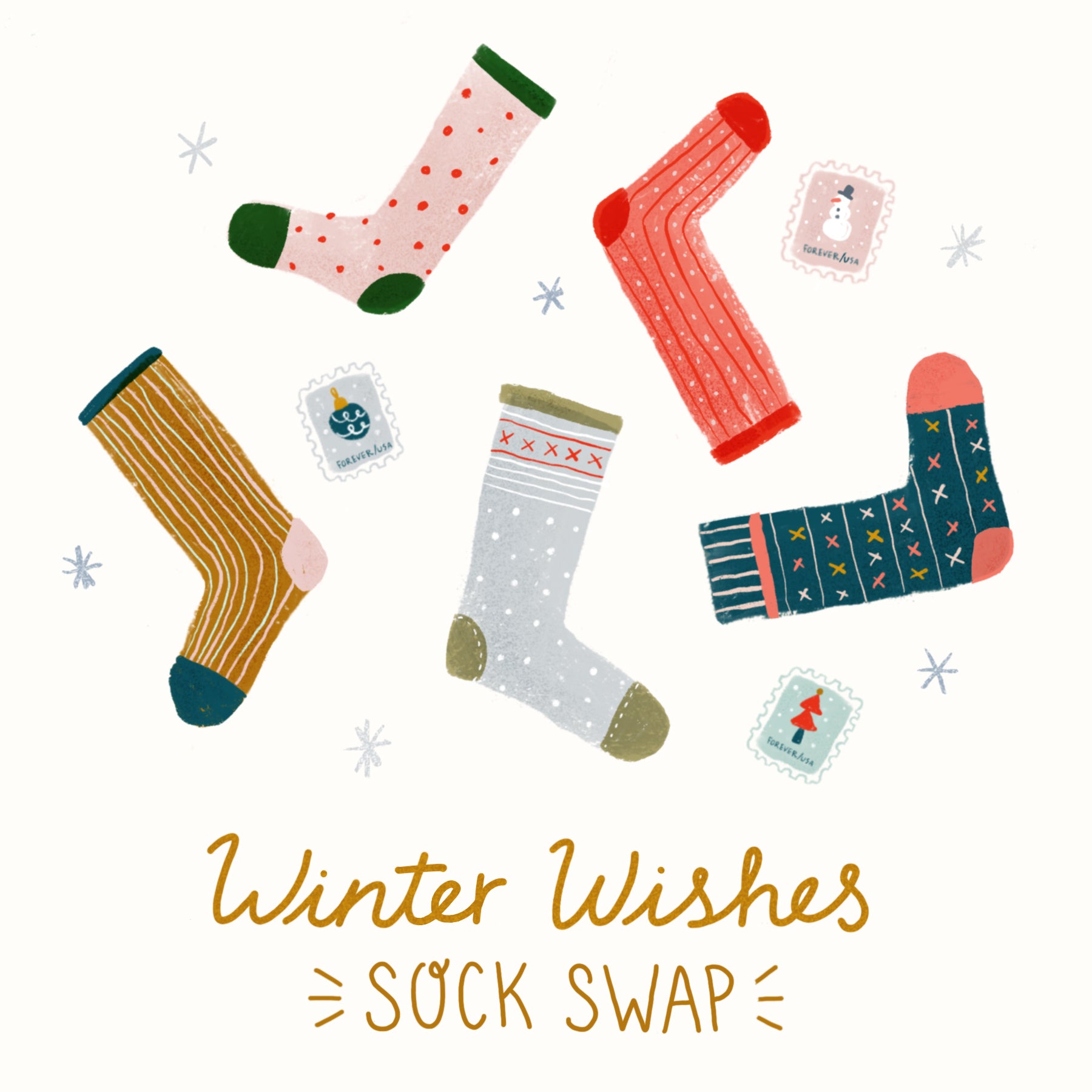 winter wishes sock swap