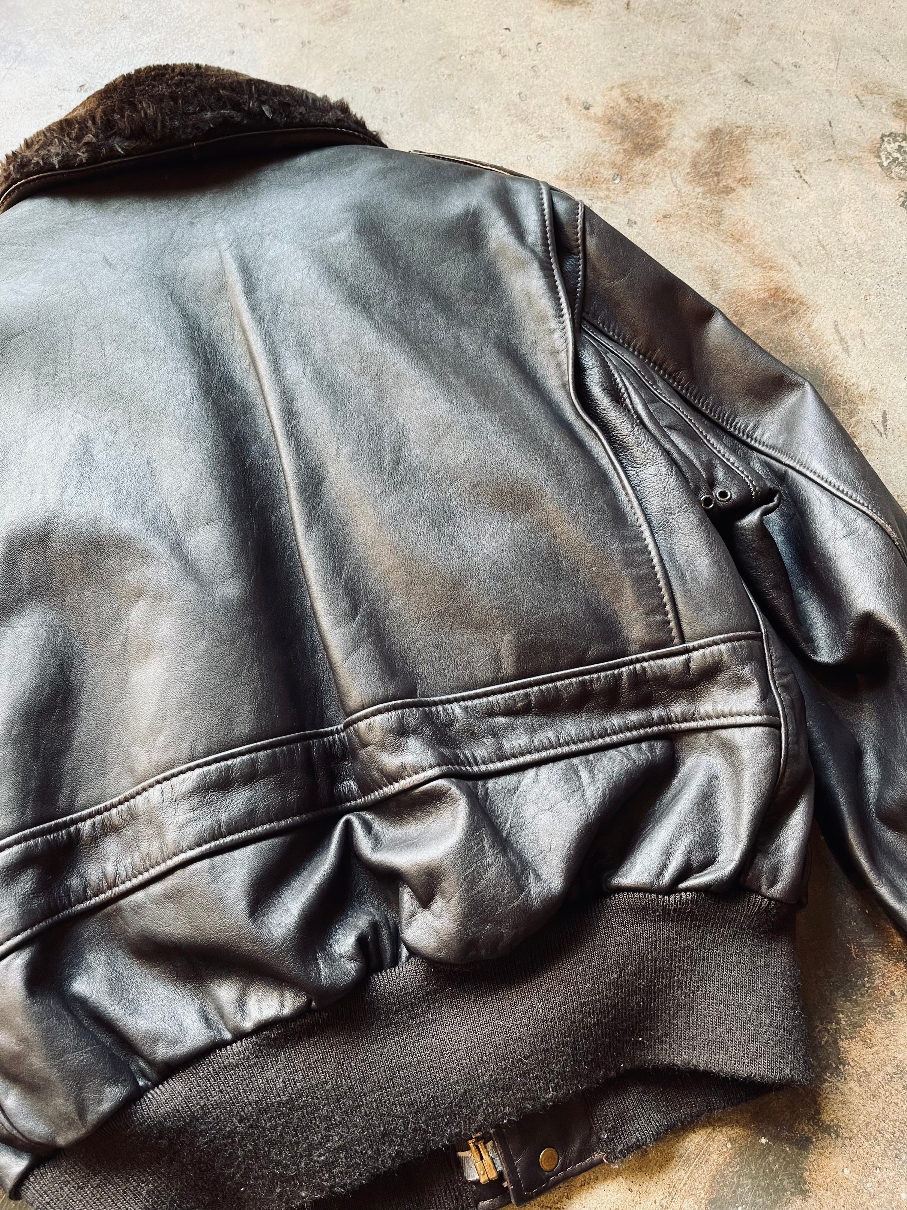 Vintage Schott A-2 Naked Cowhide Flight Jacket | 44 – Nylo Wool