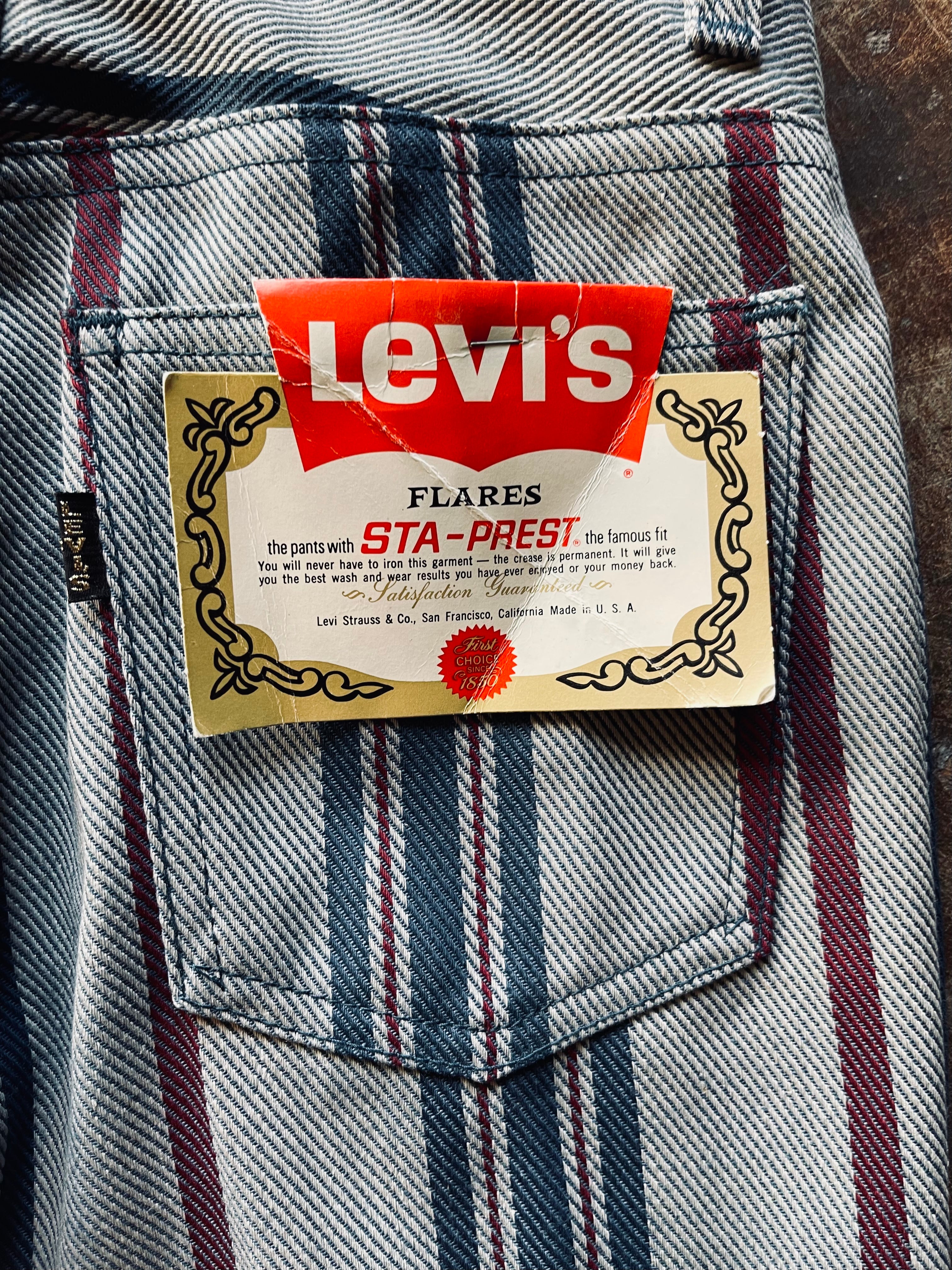 手数料安い手数料安いLevi's STA-PREST 517 70s Big E スラックス