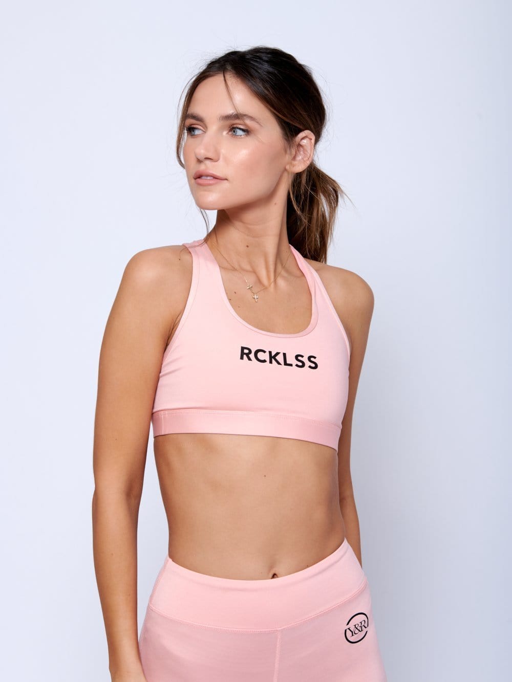 blush sports bra