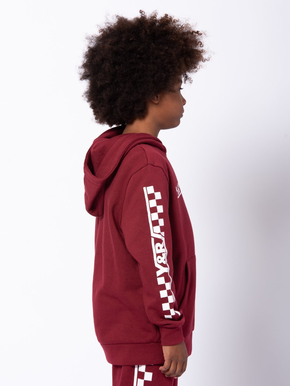 boys burgundy hoodie