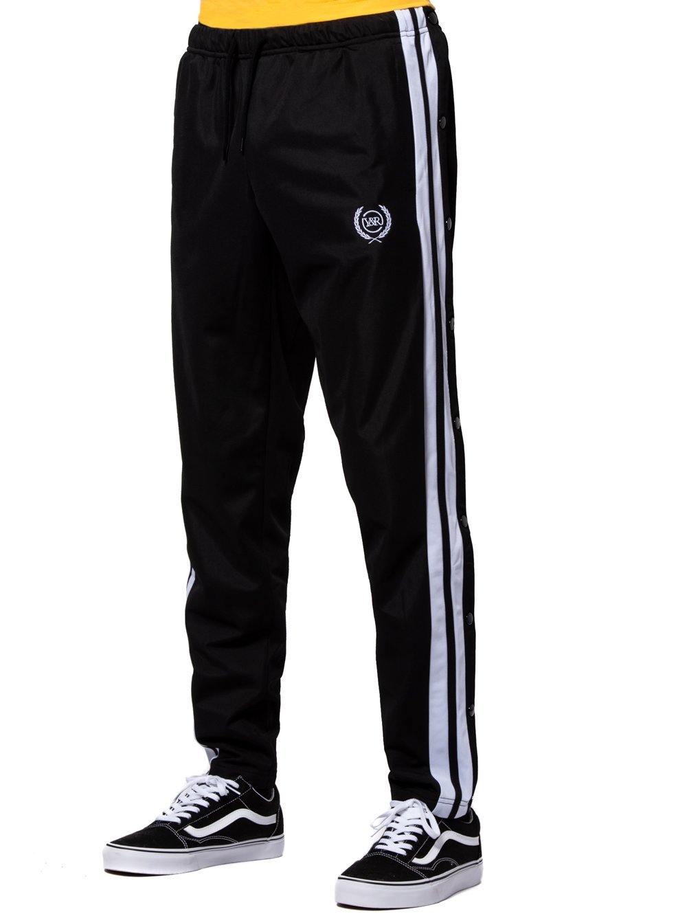 black track pants mens