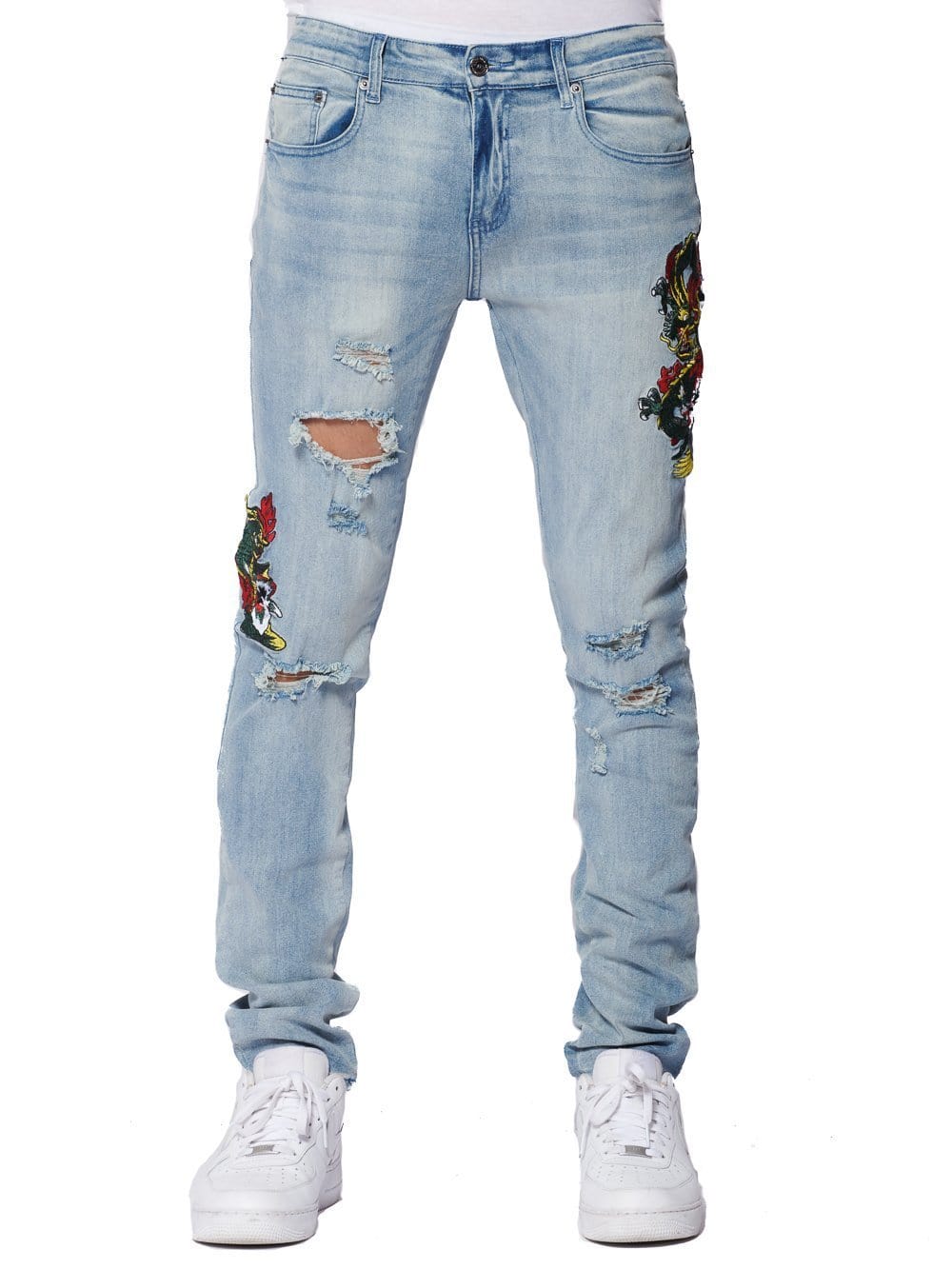 Rosebud Tapered Jeans - Blue – Young 