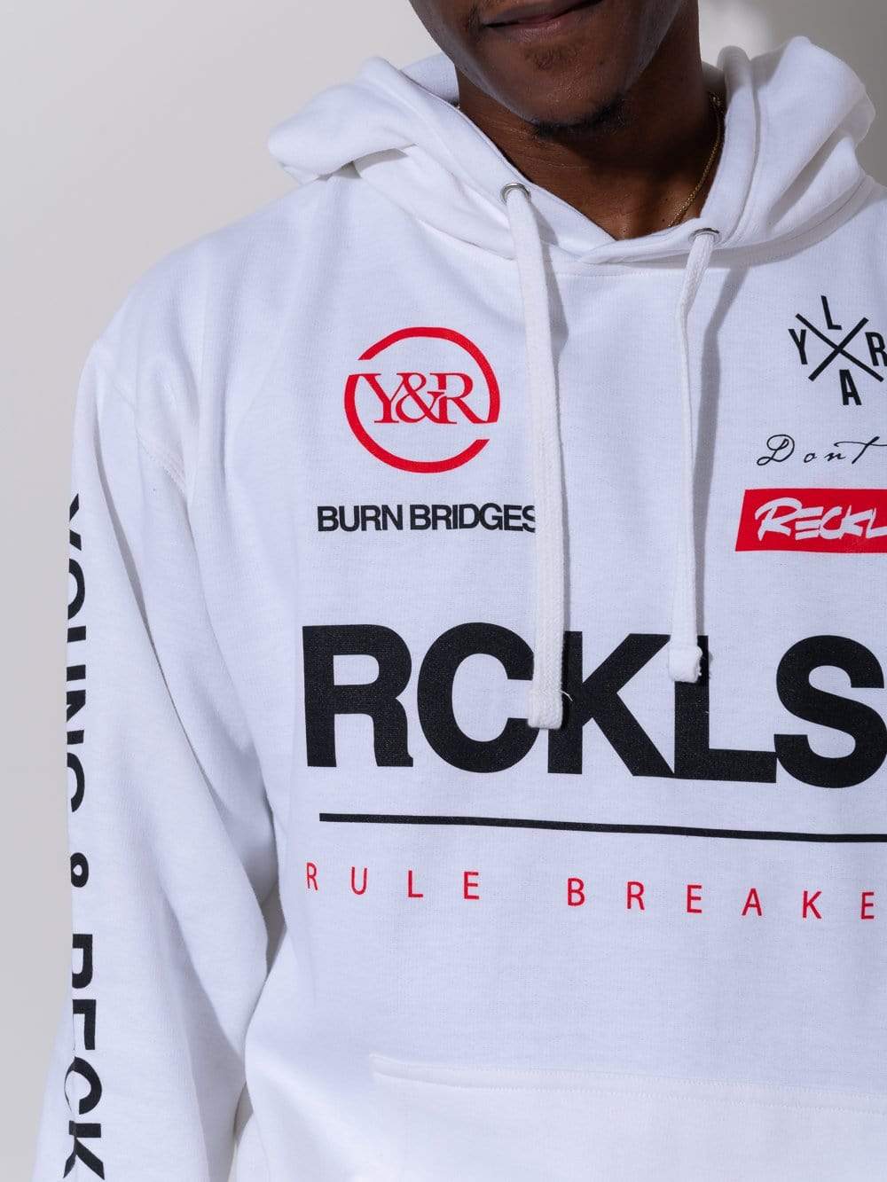 young and reckless white hoodie