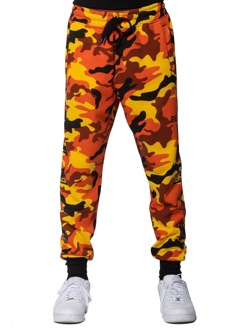 orange sweatpants mens