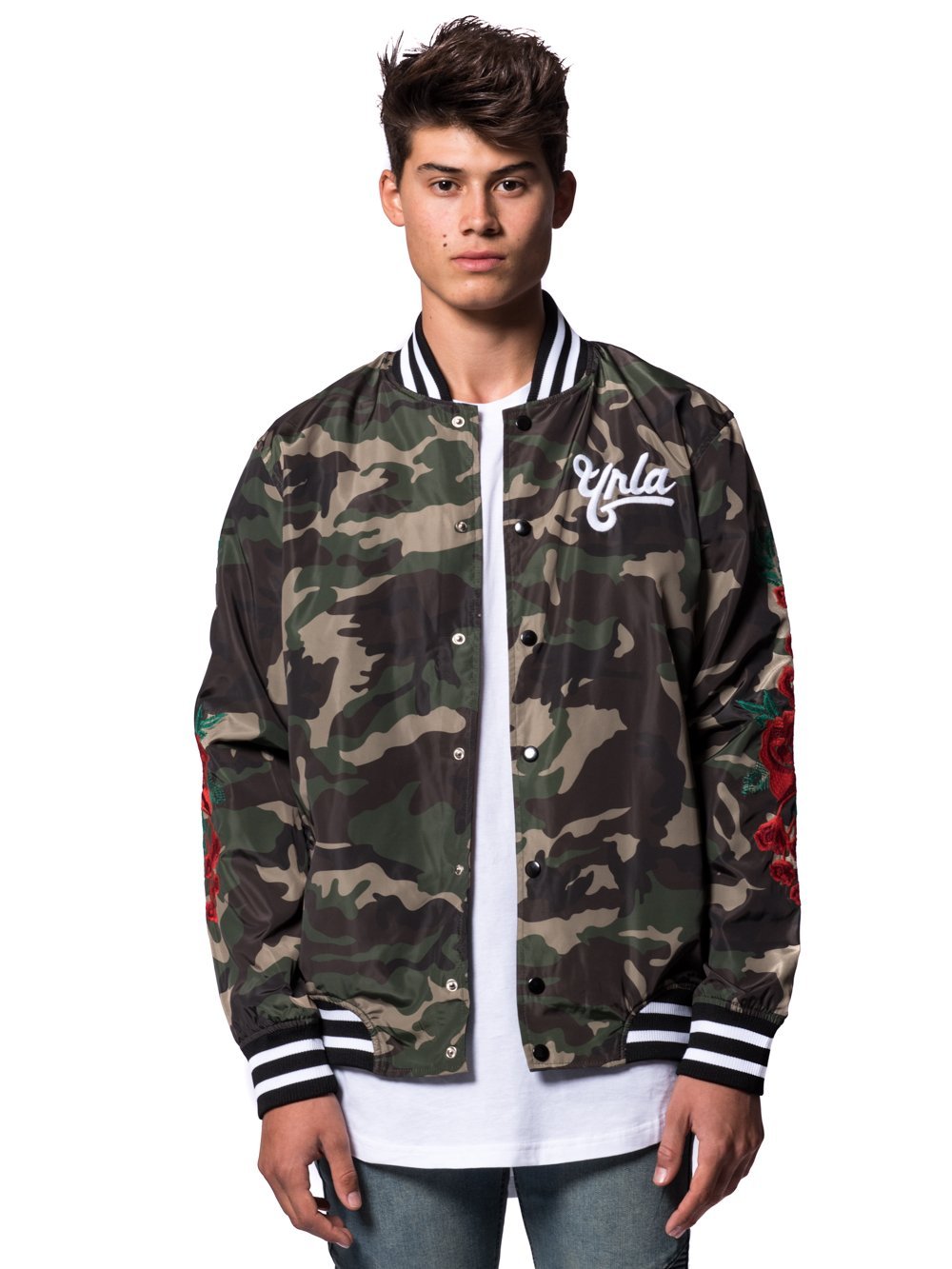 Hawker Bomber Jacket- Camo - Young & Reckless