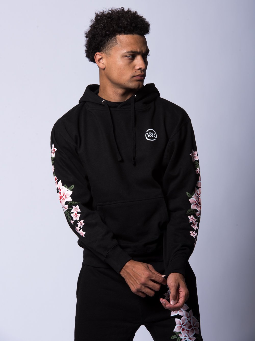 Orchid Hoodie - Black - Young & Reckless