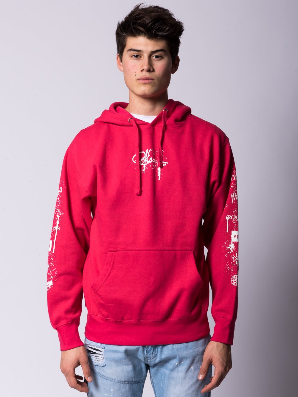 young and reckless pink hoodie