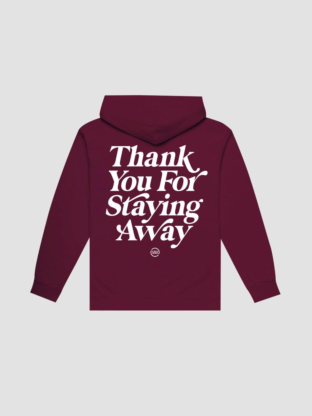 Keep Your Distance Hoodie - Maroon