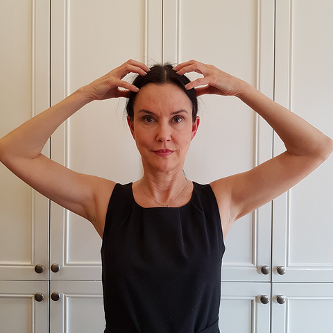 forehead tap facial yoga