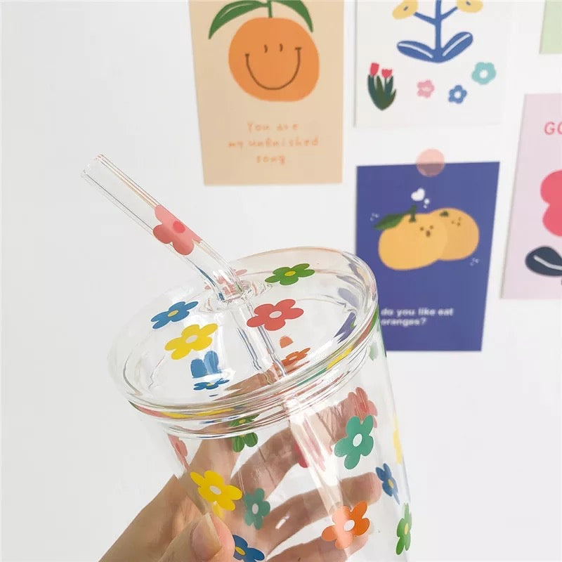 Throwback Transparent Cup With Straw Lid – DDLGVerse