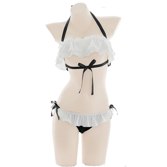 Spewahor Sexy Women Come Here Daddy Please Suspender Lingerie Set